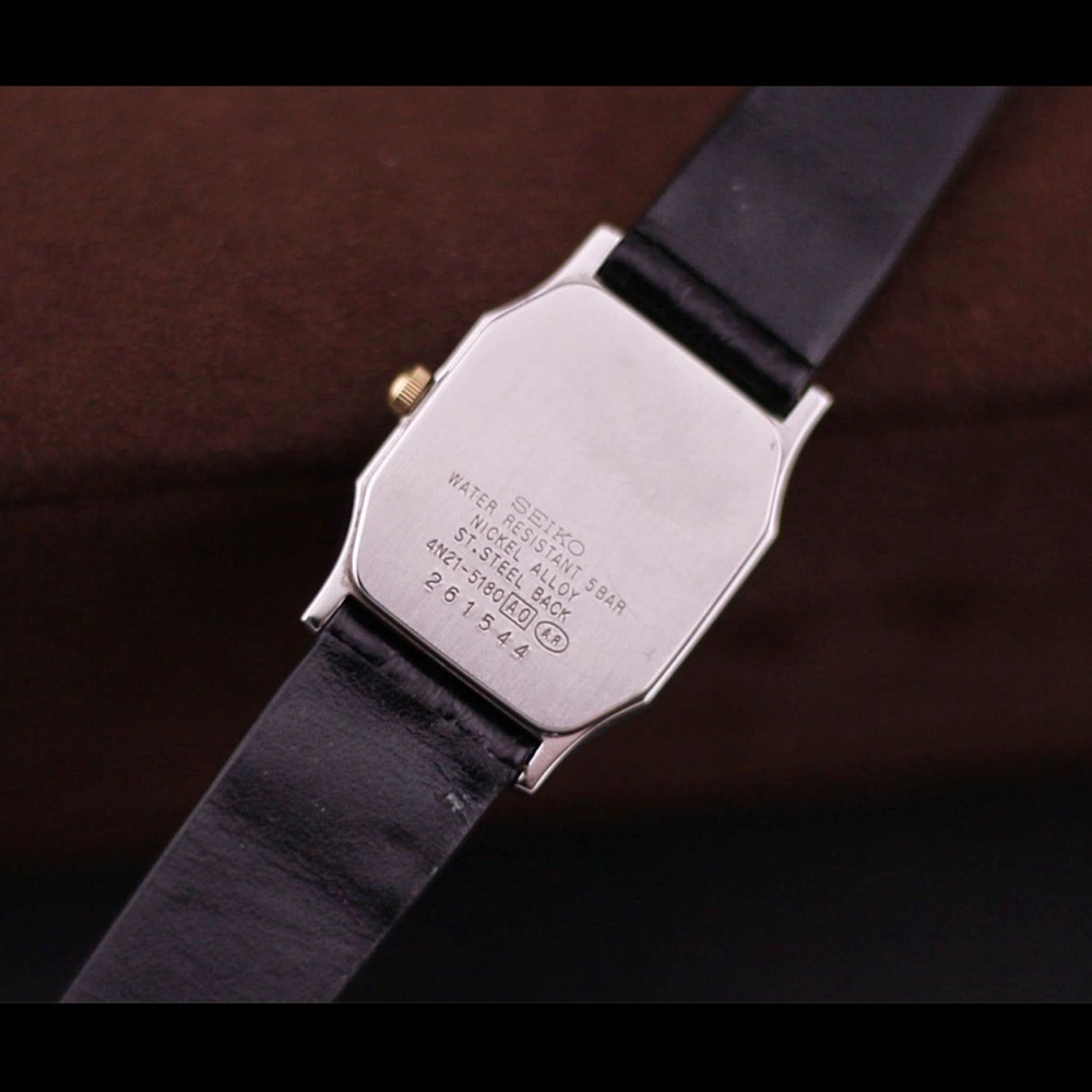 Vtg 1992 Seiko Spirit 4N21-5180 Watch
[Excellent Condition] White Textured Dial - Picture 6 of 7